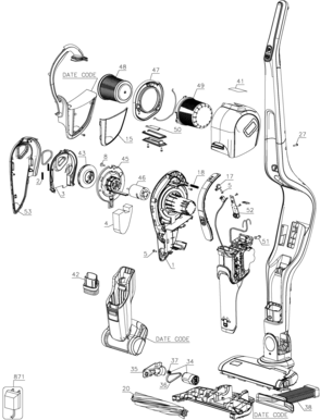 Part Location Diagram of 90606057-01 DeWALT PRE-FILTER W/SCENT